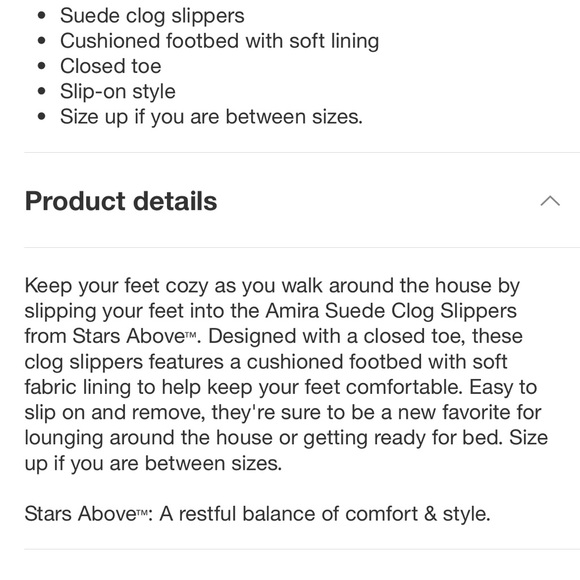 Stars Above Slippers- size 7 just tried on, in perfect condition - Picture 2 of 3